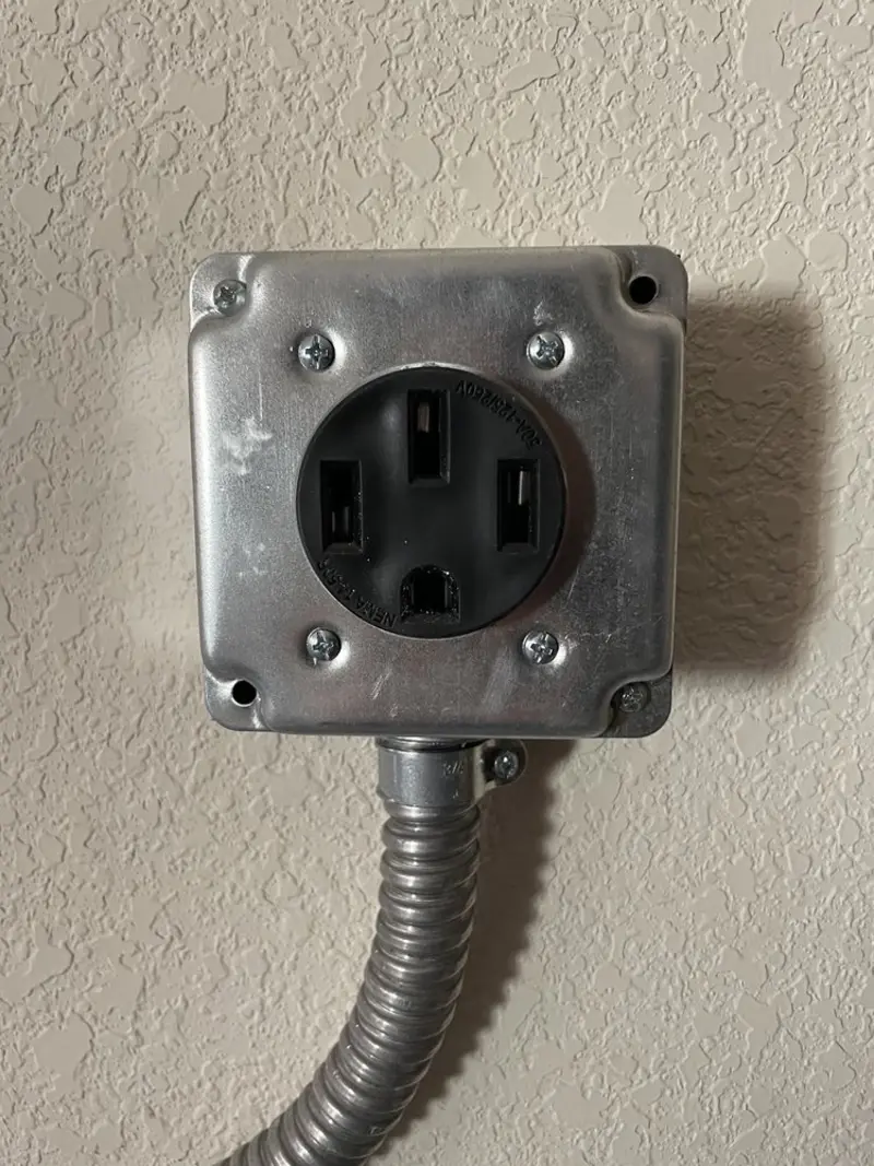 NEMA 14-50 outlet installed for Electrical Panel Upgrade in Palm Springs North