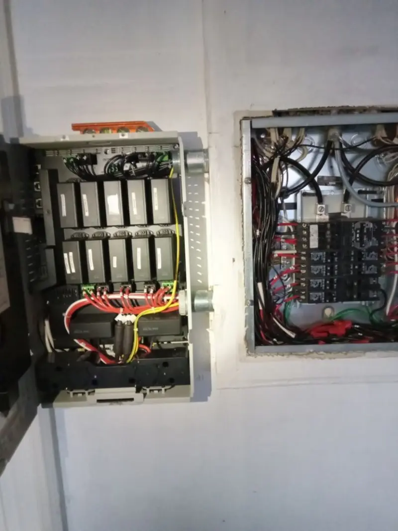 Electrical panel upgrade completed for Security Camera Wiring in Palm Springs North